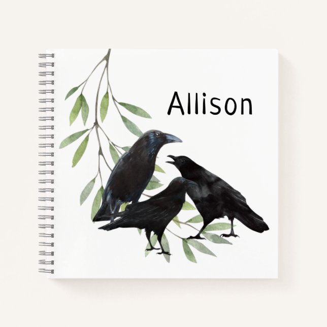 Crow Notebook Notizbuch (Vorderseite)