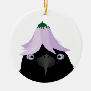 Crow-Ornament essen Keramik Ornament