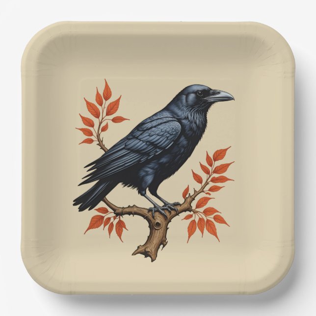 Crow Pappteller (Vorderseite)