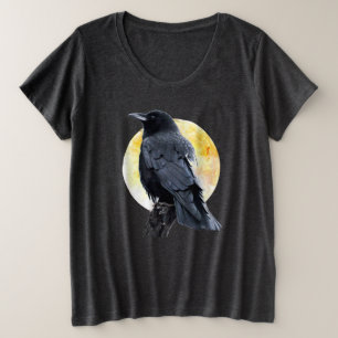 Crow perché contre la récolte MoonPlus Taille T-sh