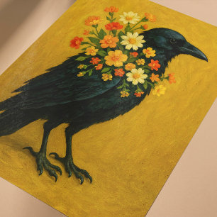 Crow Poster für Möbeldekor oder Wandkunst