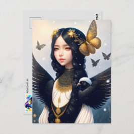 Crow Princess, Postüberquerung Postkarte