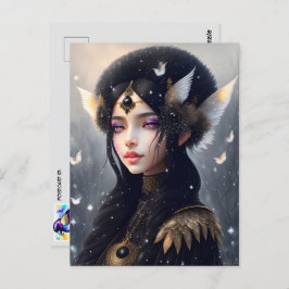 Crow Princess, Postüberquerung Postkarte