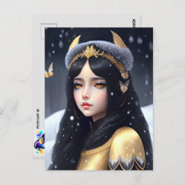 Crow Princess, Postüberquerung Postkarte