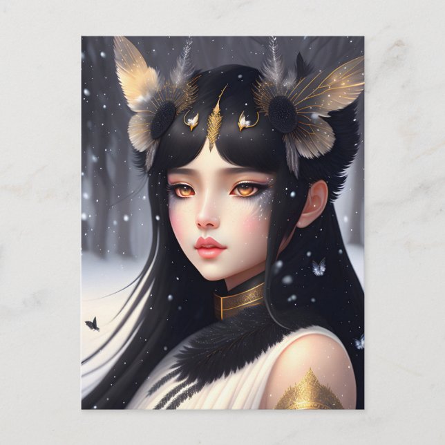 Crow Princess, Postüberquerung Postkarte (Vorderseite)