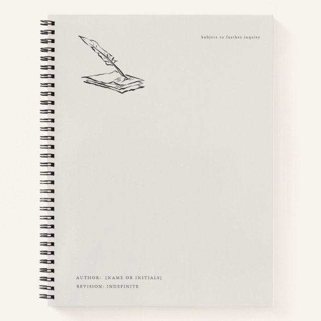 Crow-quilled Notebook- Regency Correspondence  Notizbuch (Vorderseite)