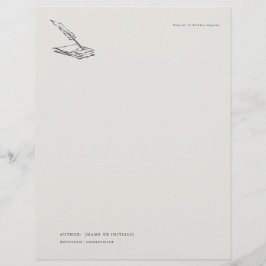 Crow-quilled page- Regency Correspondence Briefbogen