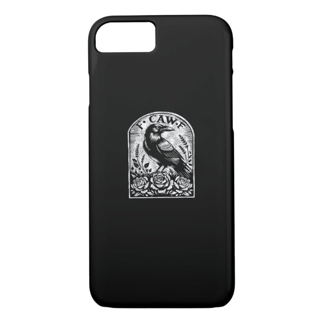Crow Raven F CAW F Case-Mate iPhone Hülle (Rückseite)