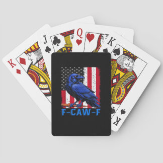 Crow Raven Funny F-Caw-F Minimal Clean Spielkarten