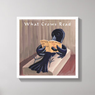 Crow Reader The Raven Rick London Canvas Print Leinwanddruck