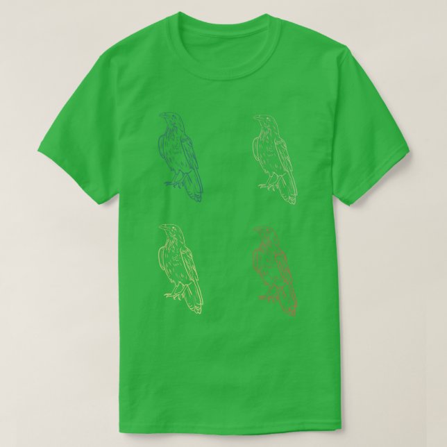 Crow Retro T-Shirt (Design vorne)