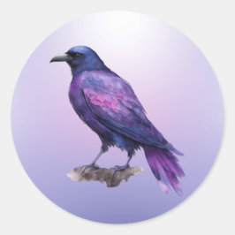 Crow Runder Aufkleber