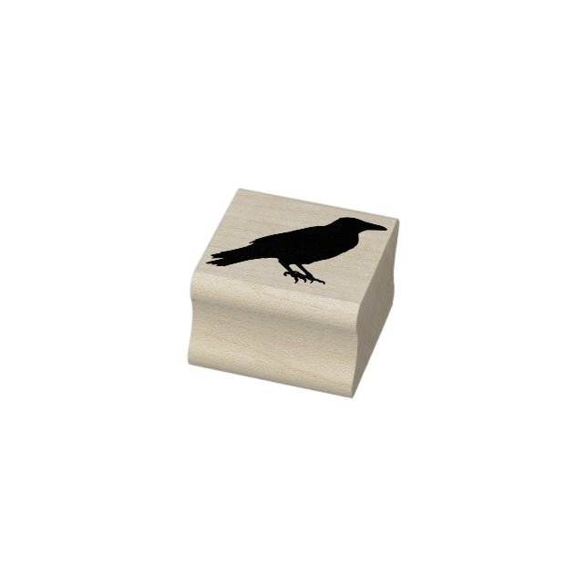 Crow Silhouette Art Briefmarke Gummistempel (Stempel)