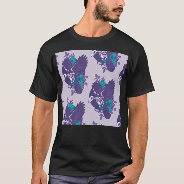 Crow Skeleton T-Shirt (Vorderseite)