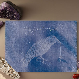 Crow Spirit Animal Cutting Board - Altar Dekoratio Schneidebrett
