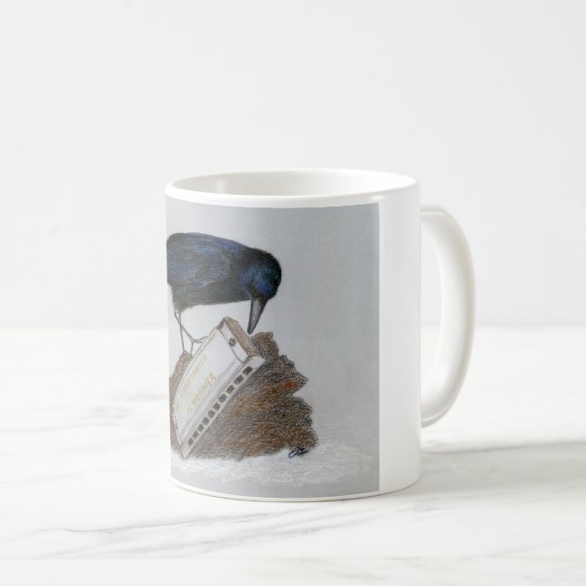 Crow und Harmonica Kaffeetasse (VorderseiteRechts)