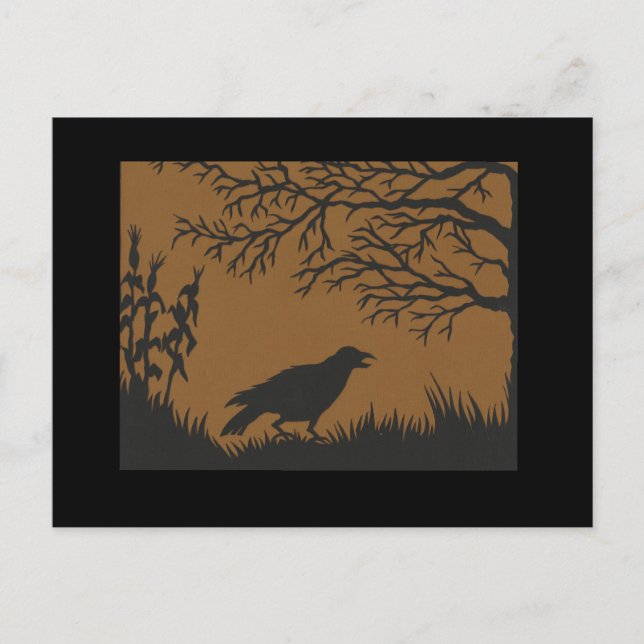 Crow und Mais Postkarte (Vorderseite)