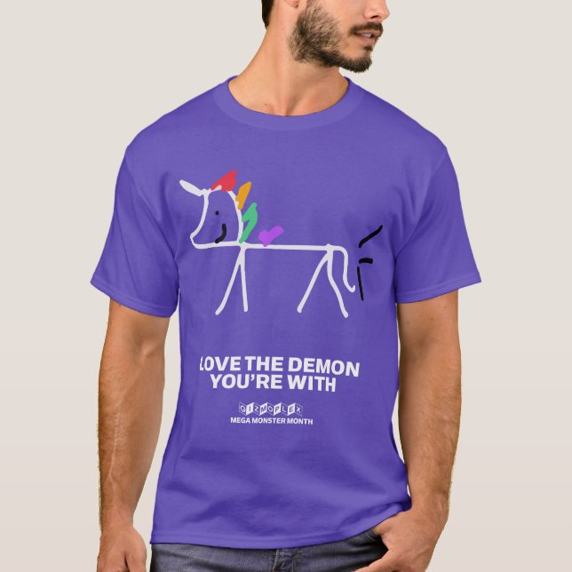 Crow vs Servo: LIEBE DER DEMON T-Shirt (Vorderseite)