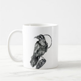 Crow-Zeichnend Tasse
