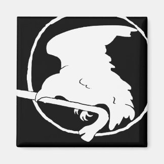 Crowbar Magnet weiß/schwarz, rund und Square