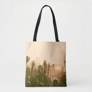 Crowd at concert - Retro-Stil Fotokonzert, Tasche