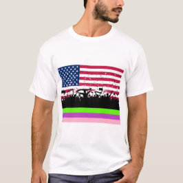 Crowd On American T-Shirt