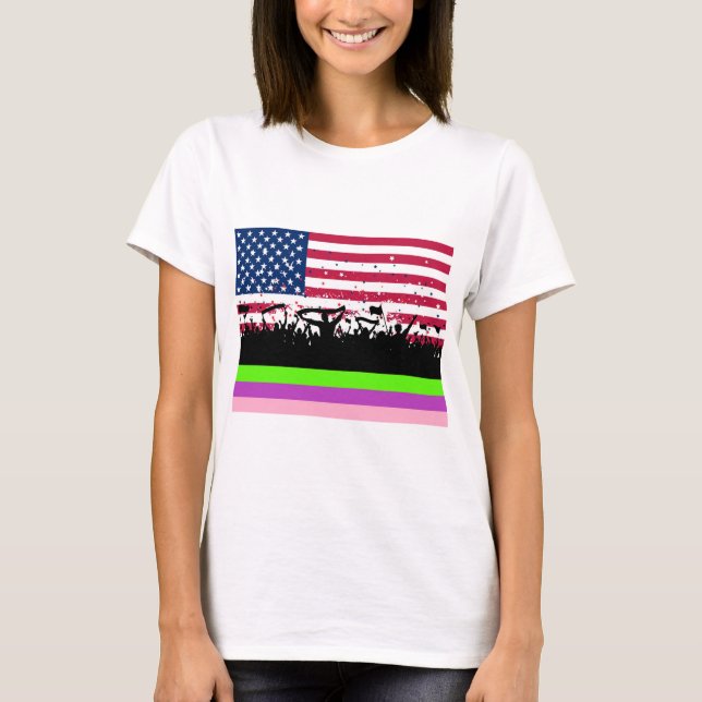 Crowd On American T-Shirt (Vorderseite)
