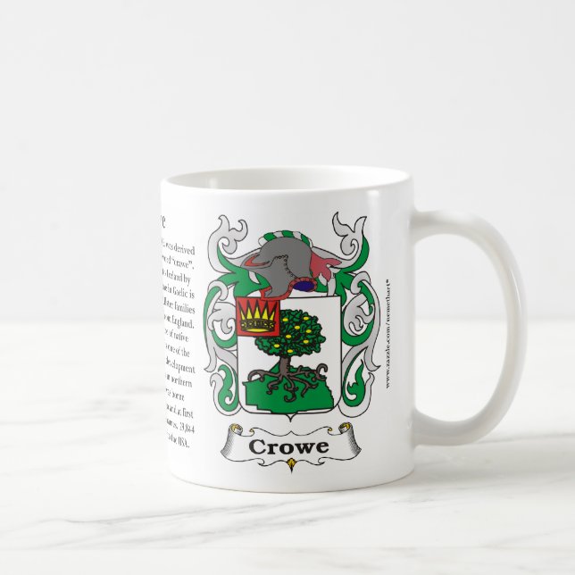 Crowe, der Ursprung, die Bedeutung und das Wappen Kaffeetasse (Rechts)