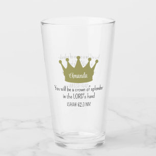 Crown Bible Verse Christlich Faith Golden Glas