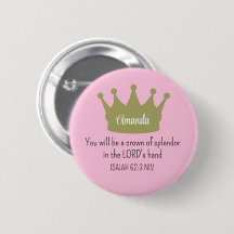 Crown Bible Verse Christlich Faith Light Pink