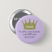 Crown Bible Verse Christliche Glaubenslehre Lila