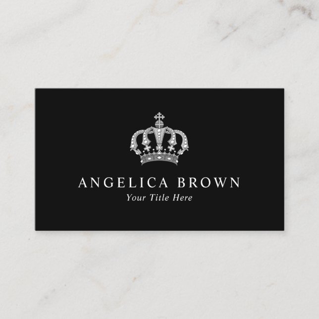 Crown Business Card Visitenkarte (Vorderseite)