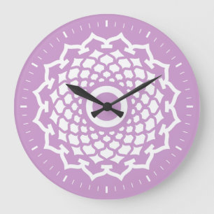 Crown Chakra Energy Wall Clock Große Wanduhr
