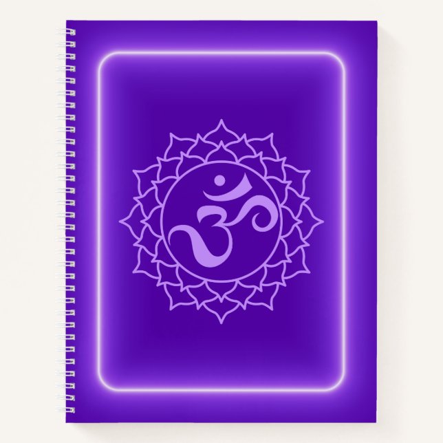 Crown Chakra Journal-Notebook Notizbuch (Vorderseite)