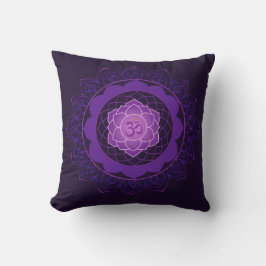 Crown Chakra Mandala - Sahasrara mit Om Kissen