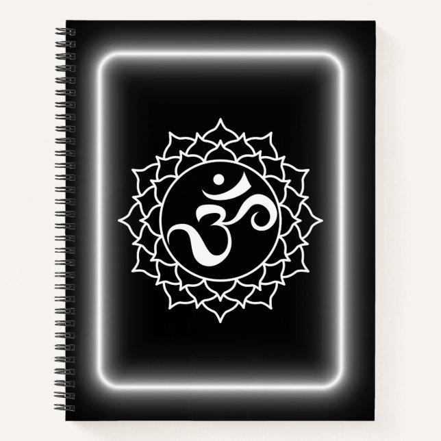 Crown Chakra Notebook Journal Notizbuch (Vorderseite)