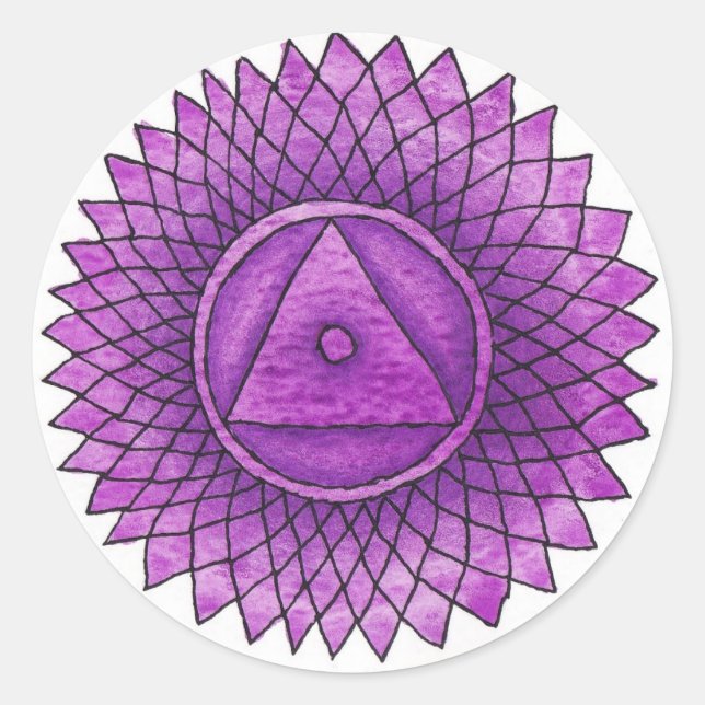 Crown Chakra Sticker (Vorderseite)