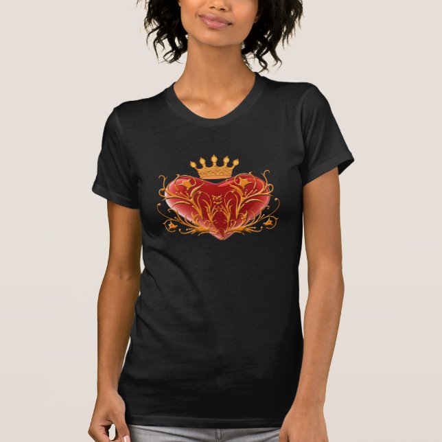 Crown Filigree Heart Shirt (Vorderseite)