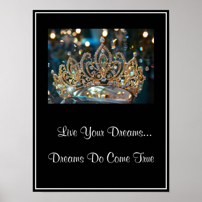 Crown Live Your Dreams Poster (Vorne)