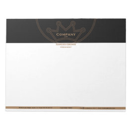 Crown Logo 11" x 8,5" Notepad Notizblock