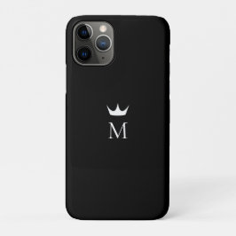 Crown Monogram Black and White Case-Mate iPhone Hülle