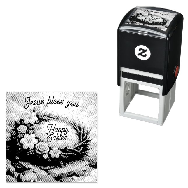 Crown of Thorns Personalized Easter Stamp Permastempel (Beispiel)