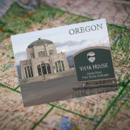Crown Point Vista House, Oregon Travel Foto Postkarte