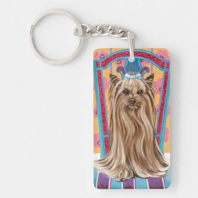 Crown Princess Yorkie Schlüsselanhänger (Vorderseite)