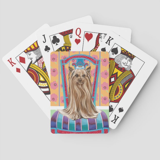 Crown Princess Yorkie Spielkarten (Rückseite)