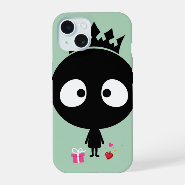 Crown Valentine iPhone 15 Hülle (Rückseite)