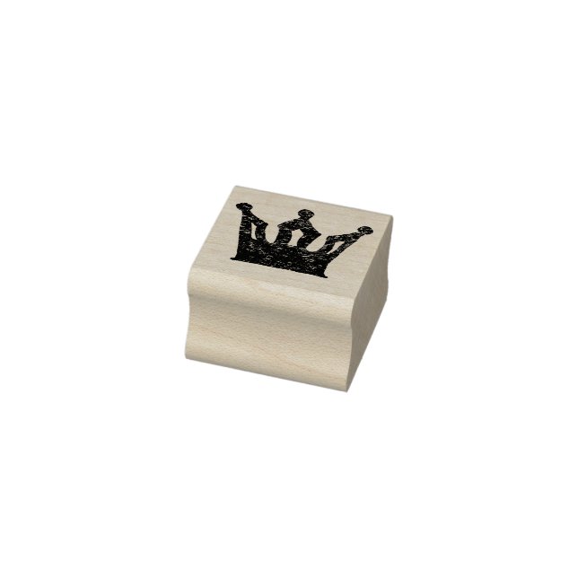 Crown Wood Art Briefmarke Gummistempel (Stempel)