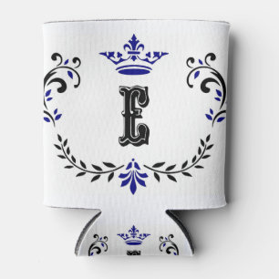 Crown Wreath Monogram 'E' Dosenkühler