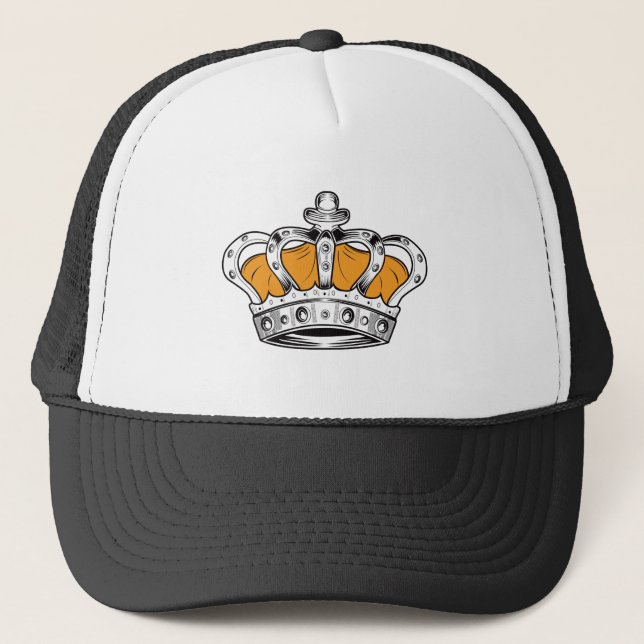 Crown - Yellow Truckerkappe (Vorderseite)