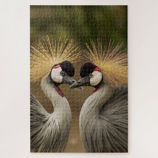 Crowned Cranes Jigsaw Puzzle (Vertikal)